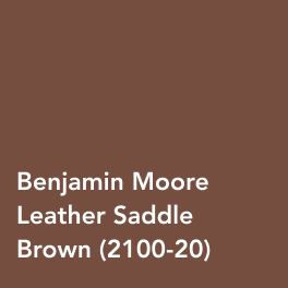 Benjamin Moore Leather Saddle Brown (2100-20)