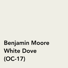 Benjamin Moore White Dove (OC-17)