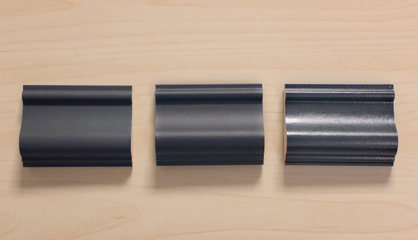 Flat vs. satin vs. glossy paint finish